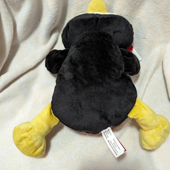 Glitzy stuffed penguin. Soft plush toy. GUC.  12 inches. - Picture 5 of 6